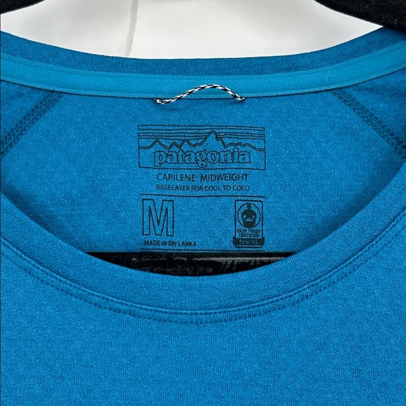 Patagonia Capilene Midweight Base Layer Top Long Sleeve Teal Size Medium - Picture 2 of 5